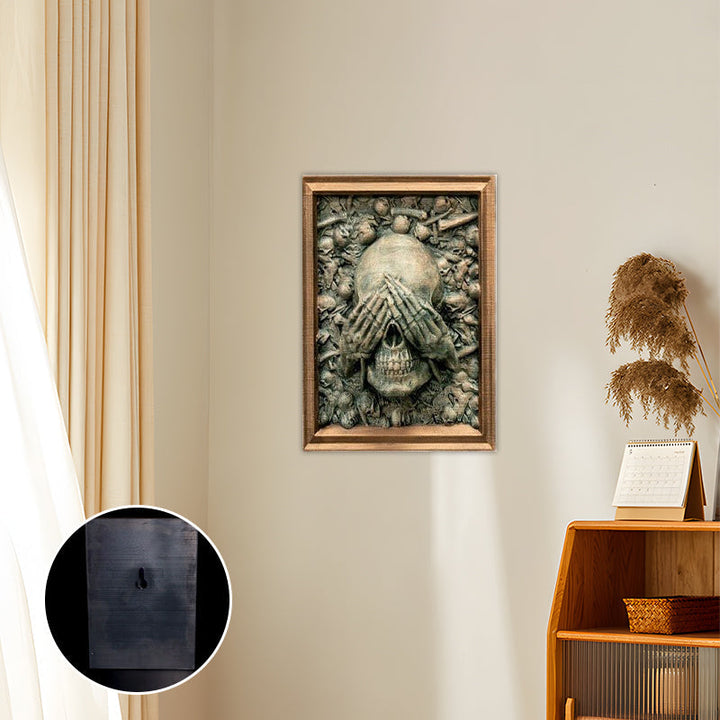 BowLift | Three Wise Skulls Picture Frame Decor