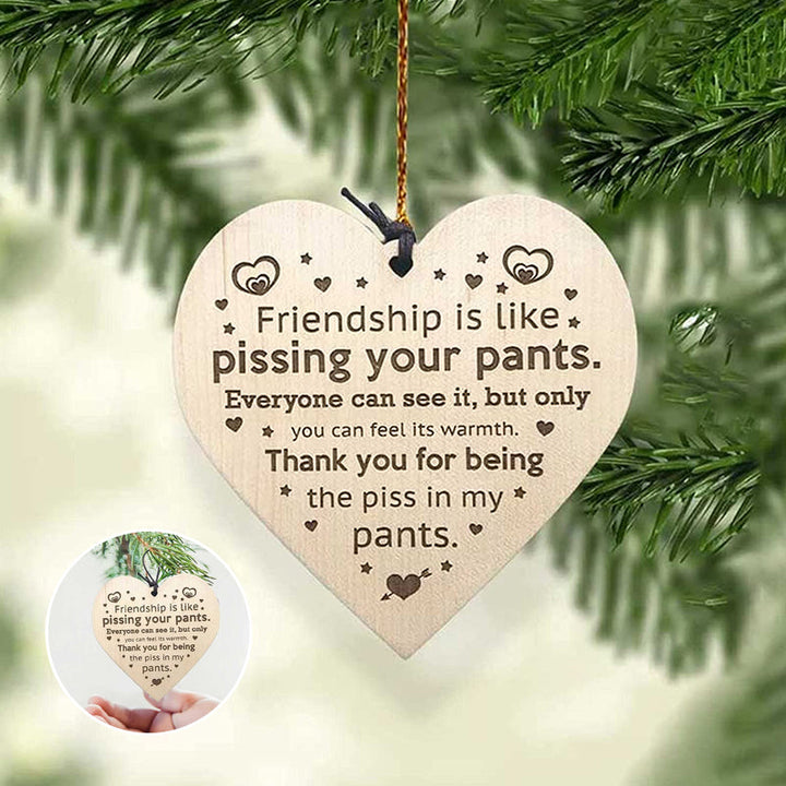 BowLift | Friendship Wood Pendant Christmas Tree Decor (3 Pieces)