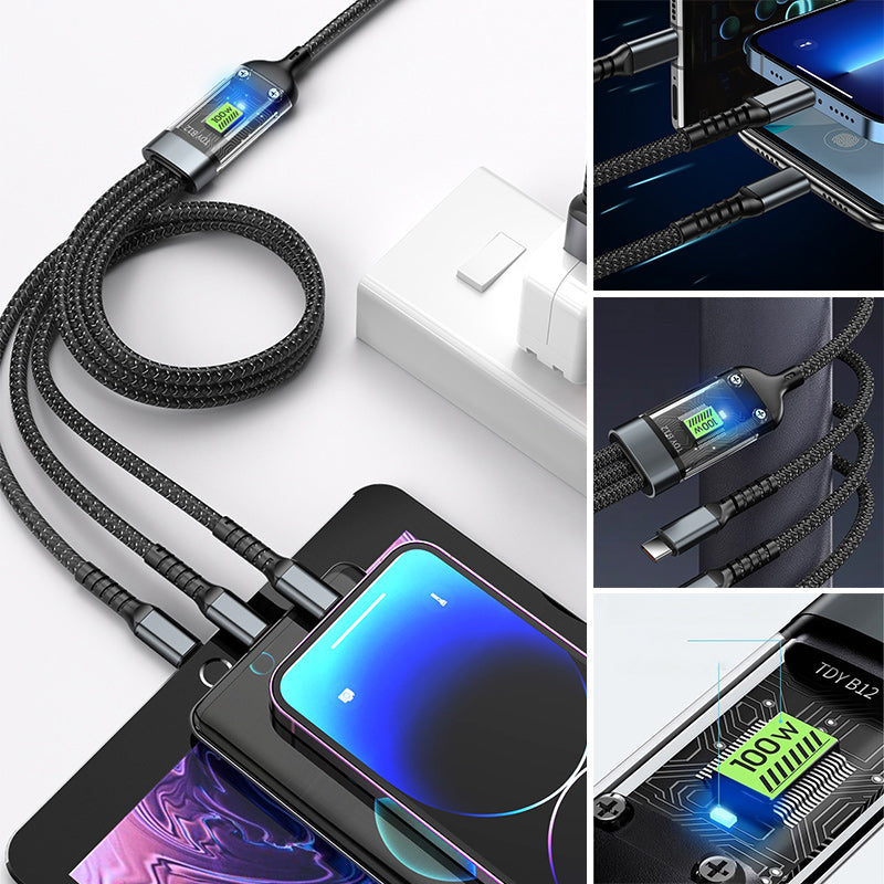 BowLift | Super Fast Charging 3-in-1 Data Cable