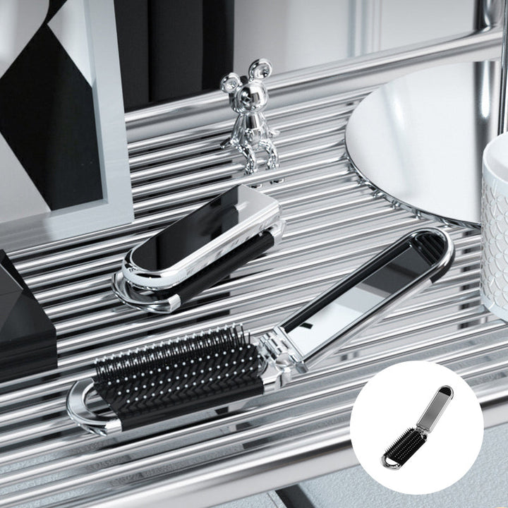 BowLift | Travel Folding Mirror Hair Brush