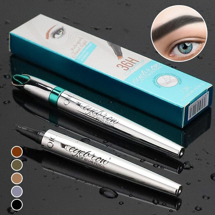 BowLift | Waterproof 3D Microblading Eyebrow Pencil with 4 Fork Tips