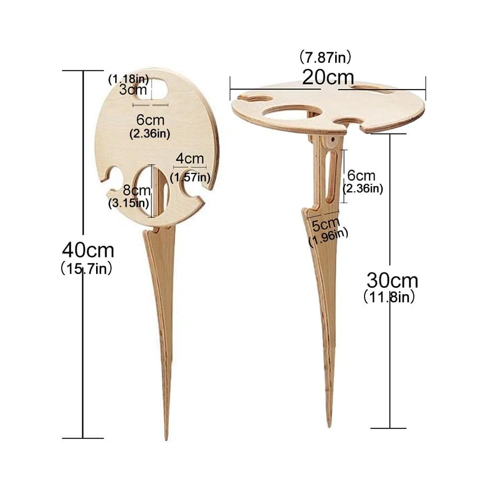 BowLift | Foldable Outdoor Wine Table
