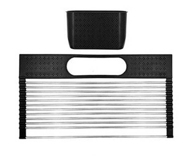 Foldable Roll Up Dish Drying Rack for Kitchen Sink Stainless Drainer | Bowlift