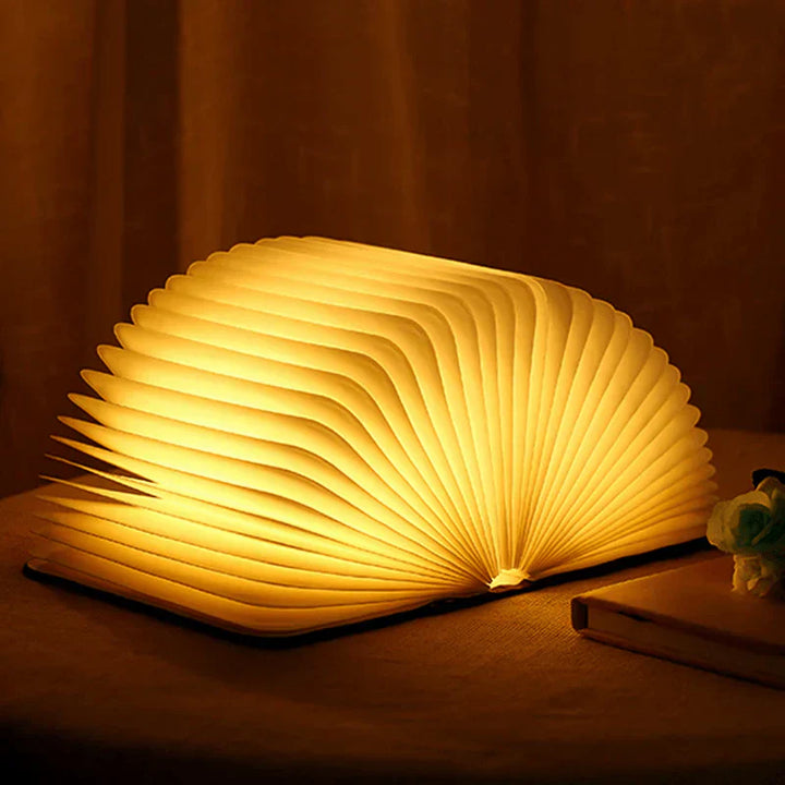 BowLift | Folding Book Lamp with Warm LED Lighting - StoryGlow