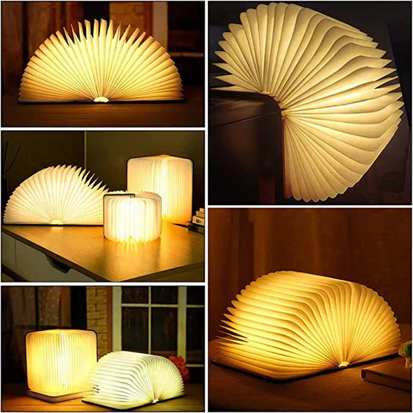 BowLift | Folding Book Lamp with Warm LED Lighting - StoryGlow