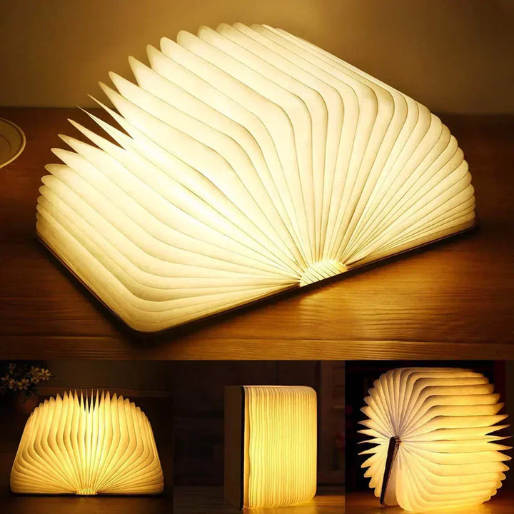BowLift | Folding Book Lamp with Warm LED Lighting - StoryGlow