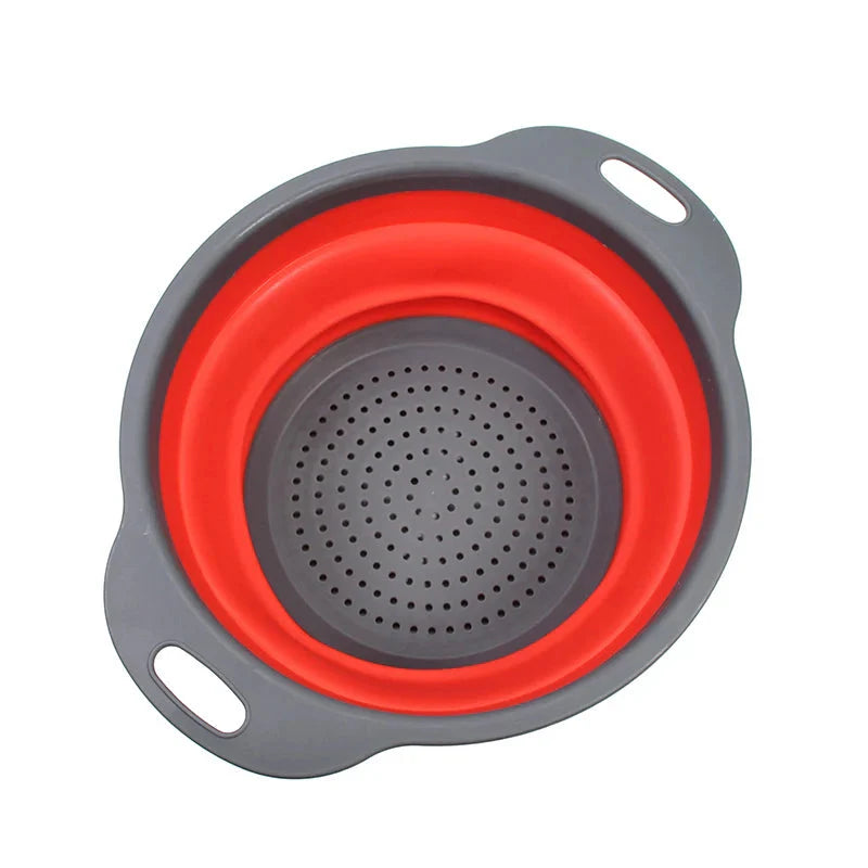 Folding Silicone Vegetable Strainer Collapsible Silicone Colander | Bowlift