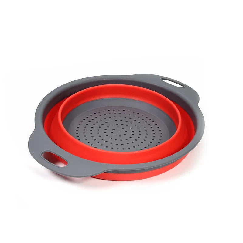 Folding Silicone Vegetable Strainer Collapsible Silicone Colander | Bowlift
