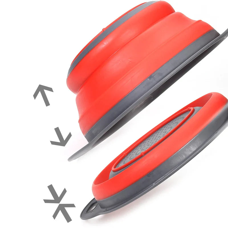 Folding Silicone Vegetable Strainer Collapsible Silicone Colander | Bowlift