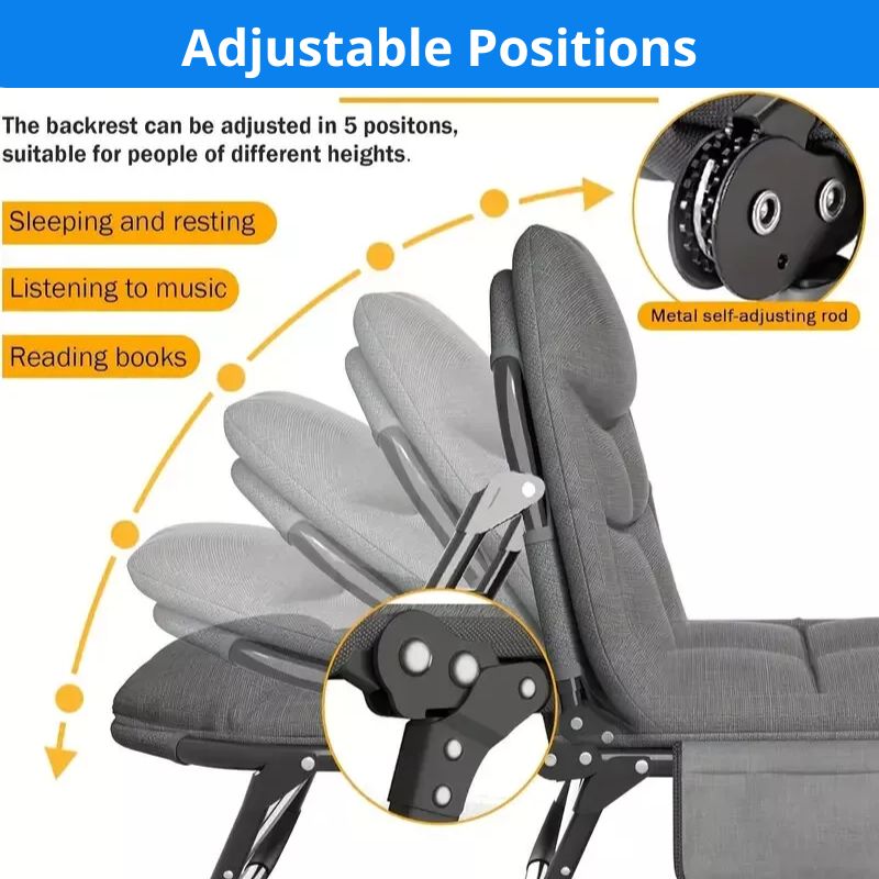 BowLift | Folding Bed with Built-in Pillow & Side Pocket