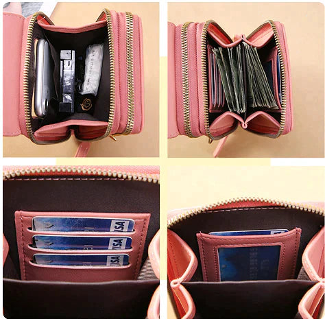 Anti-Theft Leather Bag with Touchscreen | Bowlift