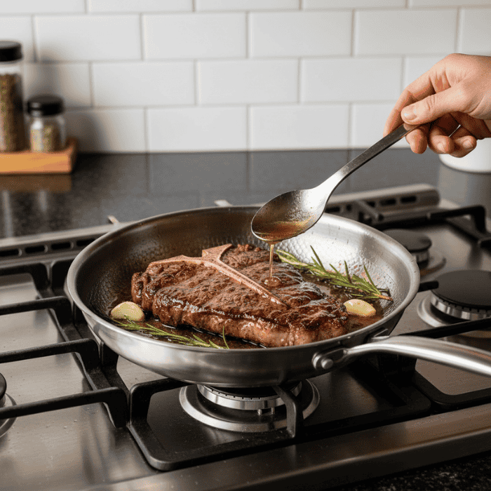 BowLift | Scratch-Resistant Titanium Pan Without Coating for Perfect Frying Results