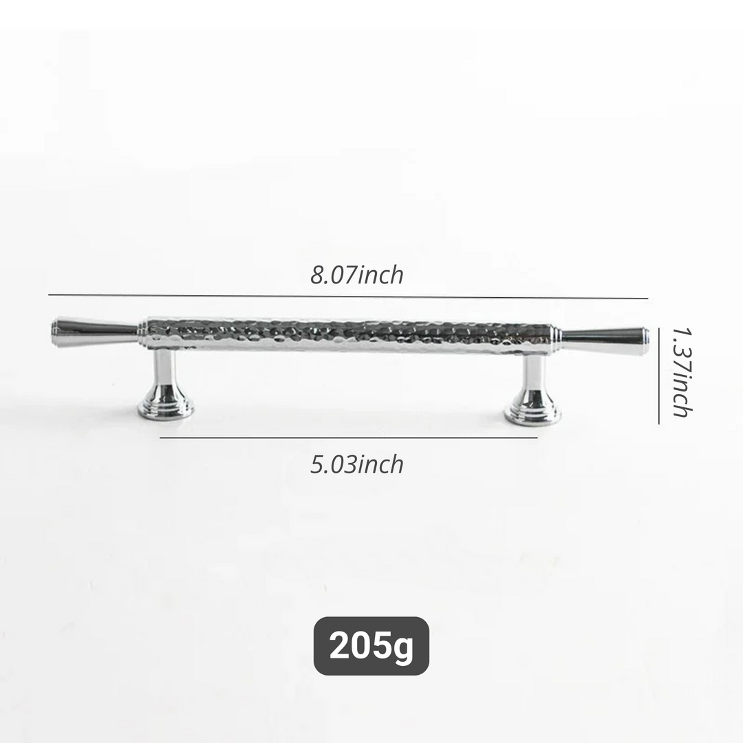 French Handmade Hammer Pattern Cabinet Drawer Door Handle | Bowlift