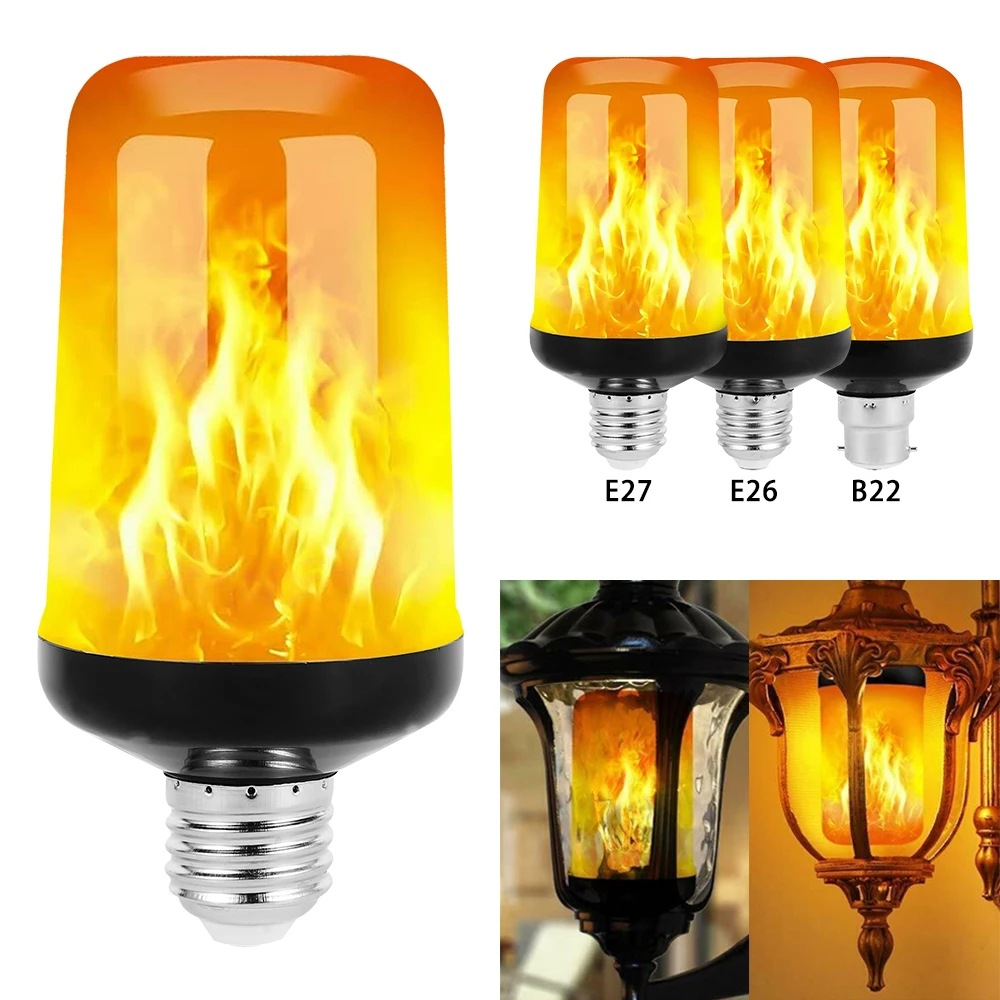 LED FLAME LIGHT PARTY LAMP - 4 MODES FIRE SIMULATION | Bowlift