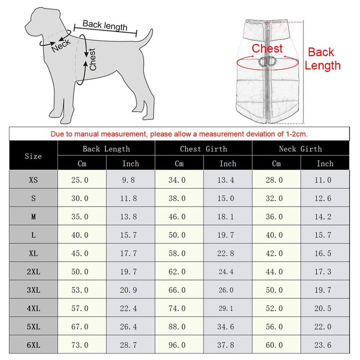BowLift | FrostPaw – Winter Jacket for Dogs with Protection and Comfort