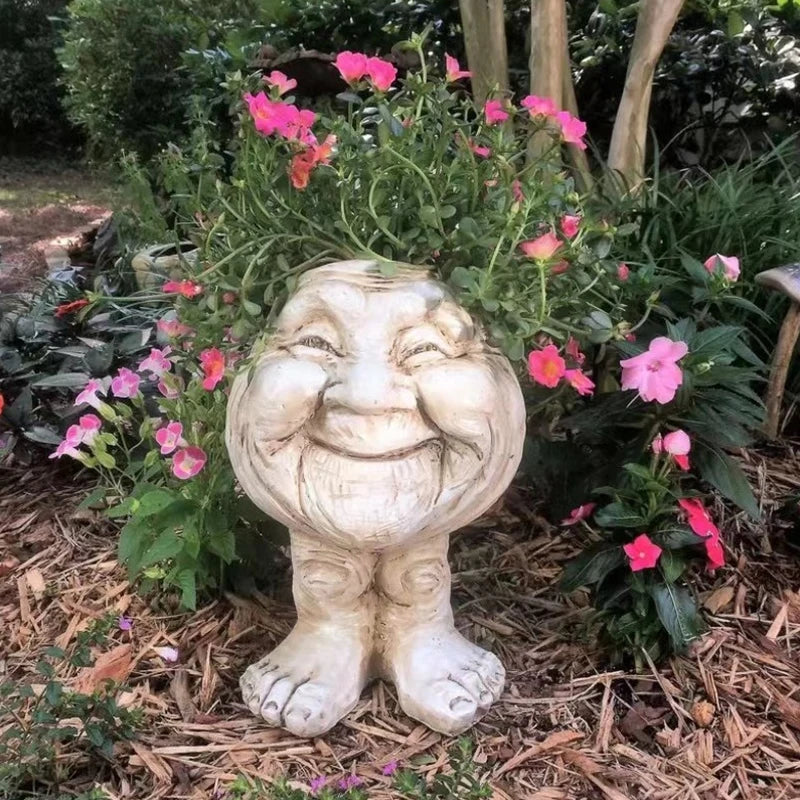 BowLift | Funny Face Resin Succulent Planter - GigglePot