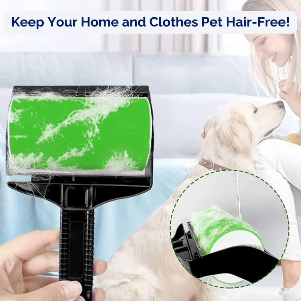 FurryFresh • Reusable Pet Hair Roller - Reusable Pet Hair Roller - BowLift