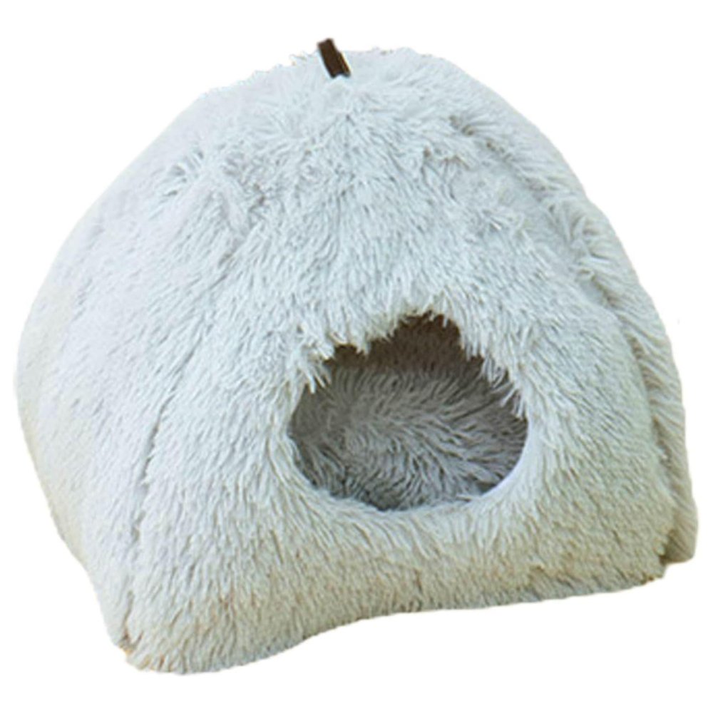 FurryHaven • Plush Cave Cat Bed - Plush Cave Cat Bed - BowLift