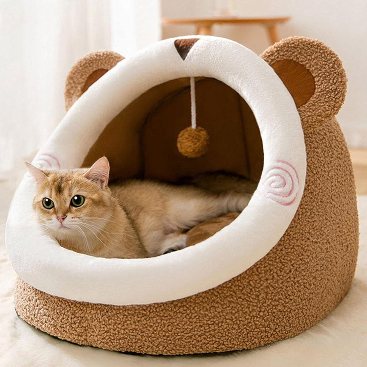 FuzzyNest • Cat Bed with Ears - Cat Bed with Ears - BowLift