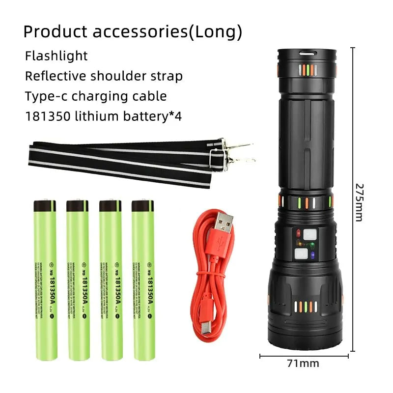 Long-Range Extreme Power Tactical Adventure Flashlight | Bowlift