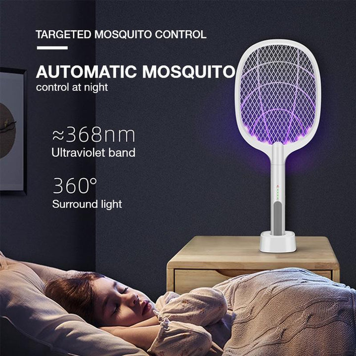 2-in-1 Electric Swatter & Night Mosquito Killing Lamp Bowlift