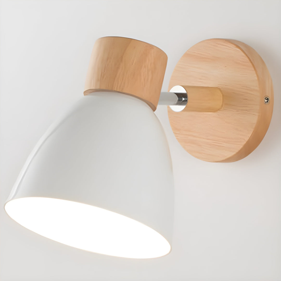 BowLift | Wooden Norwegian Wall Lamp with Switch for the Bedroom