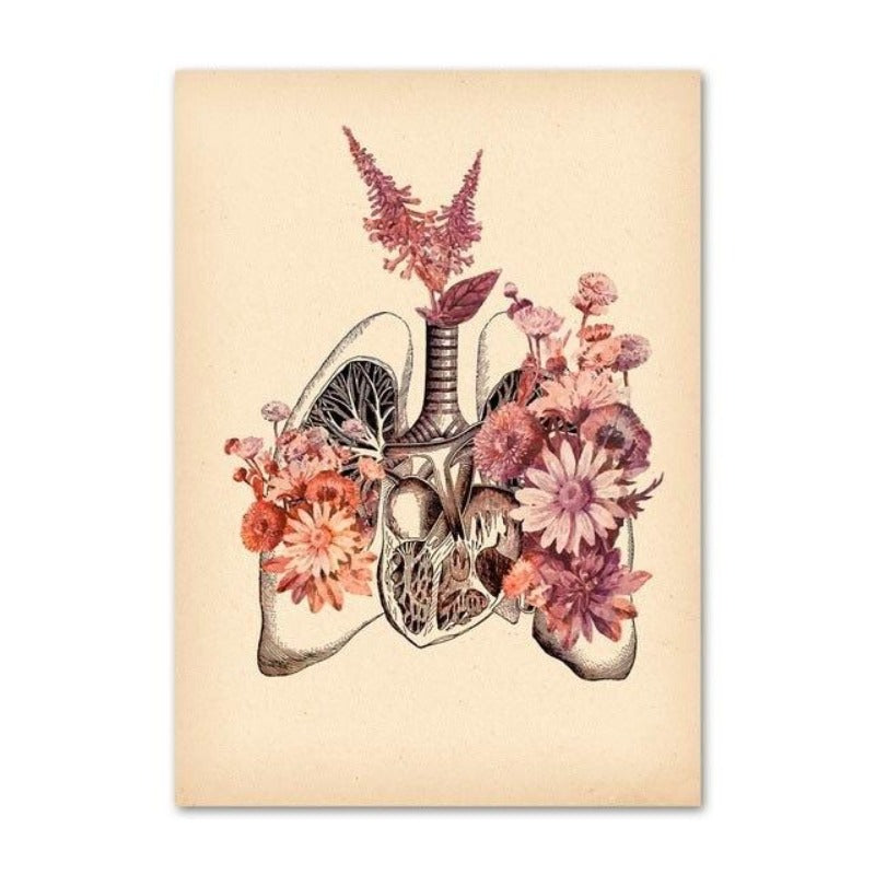 Human Anatomy - Canvas Wall Art Painting | Bowlift