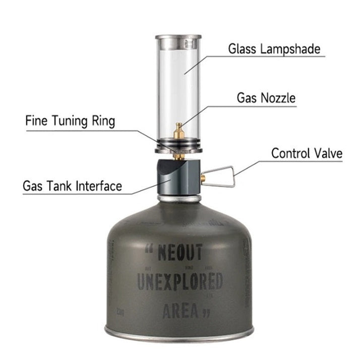 BowLift | Portable Gas Lamp with Adjustable Brightness