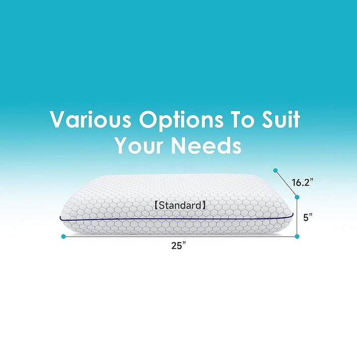 GeliPillex Cooling Gel Memory Foam Pillow | Bowlift