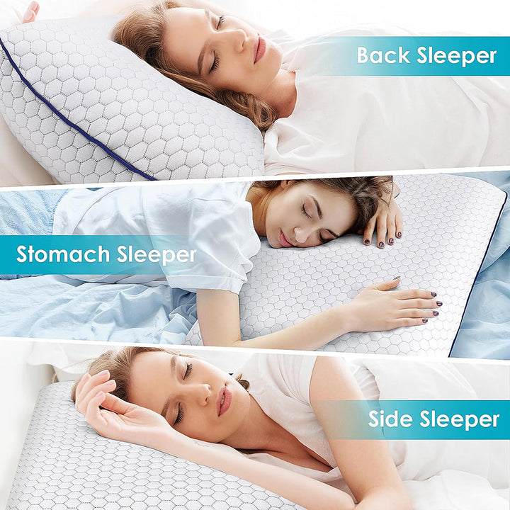 GeliPillex Cooling Gel Memory Foam Pillow | Bowlift