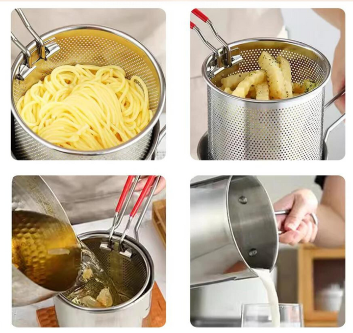 CookPro - Compact Fryer Set with Oil Saving Button Bowlift