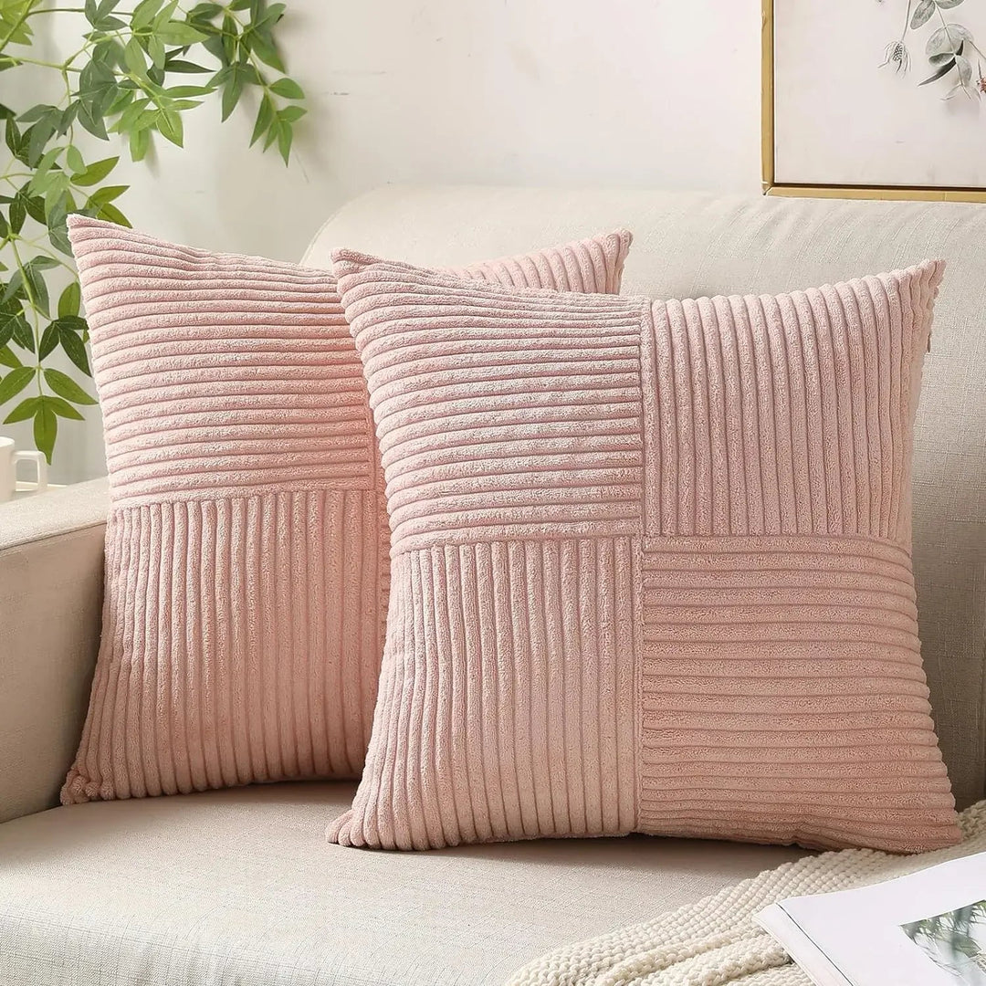 BowLift | VelvetEase – Soft Corduroy Cushion Covers