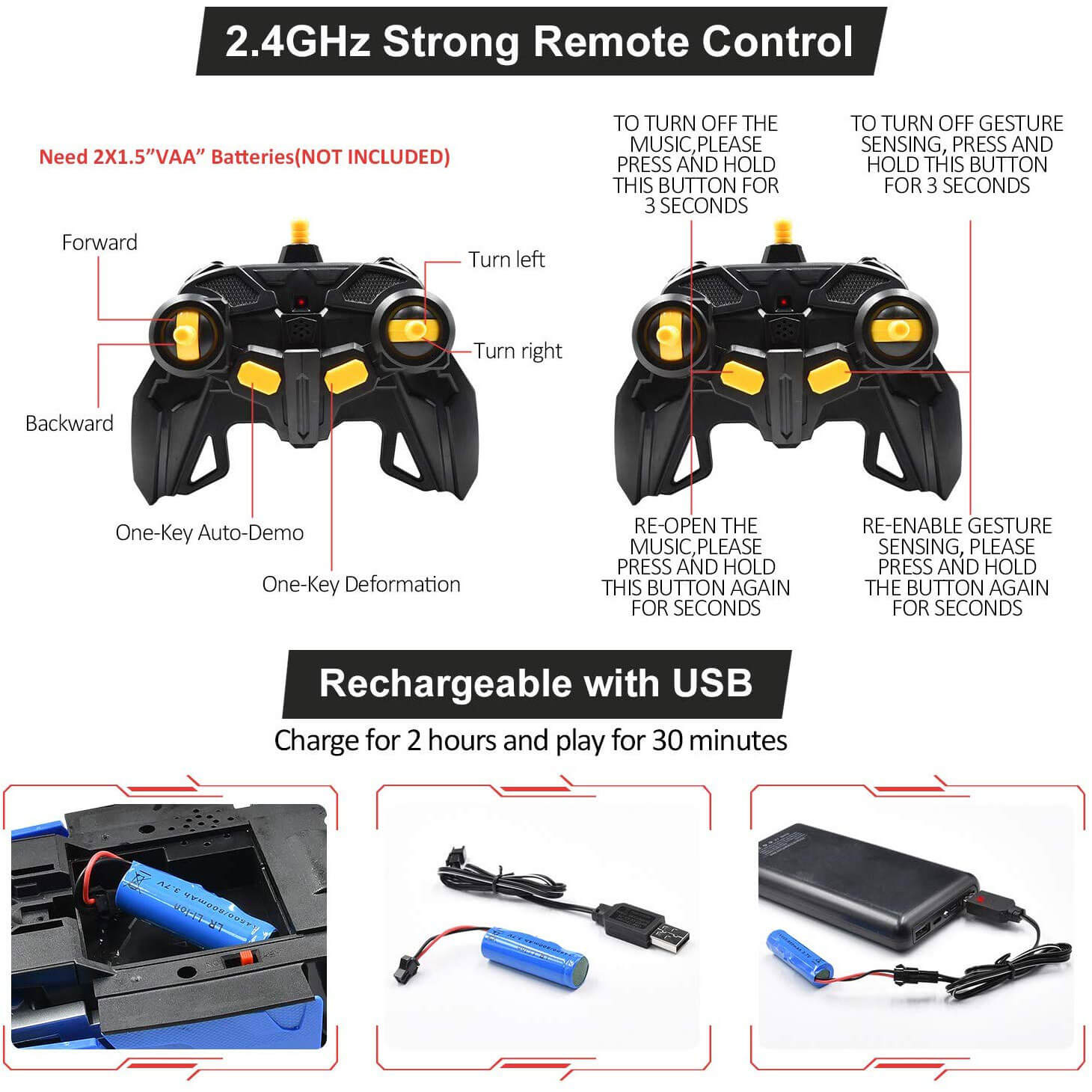 BowLift | Remote Control Robot Car Transforming Toy