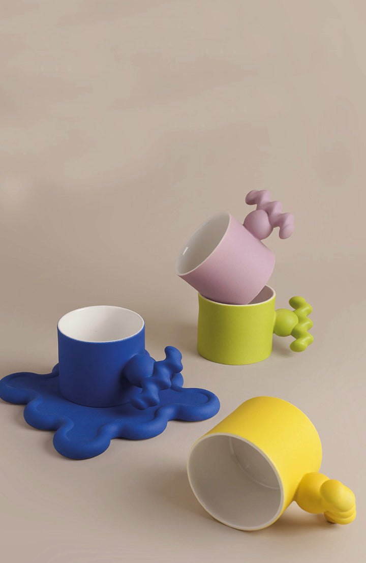 Cupido - Handmade Porcelain Cup and Saucer Set Bowlift