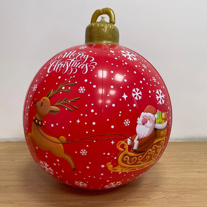BowLift | Giant Inflatable Christmas Ornament - Christmas Decoration Outdoor Inflatable Ball