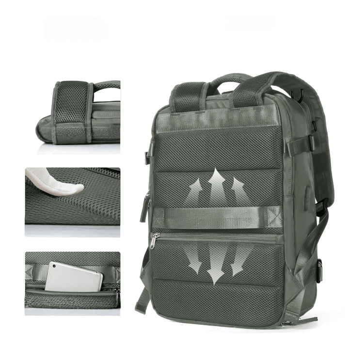 Waterproof Backpack with USB Charging Function and Laptop Compartment 35L | Bowlift