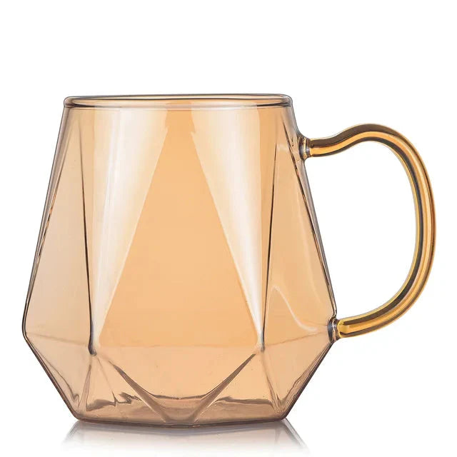 Glass Water Bottle Kettle Gradient Diamond Shaped Water Kettle Water Cups | Bowlift