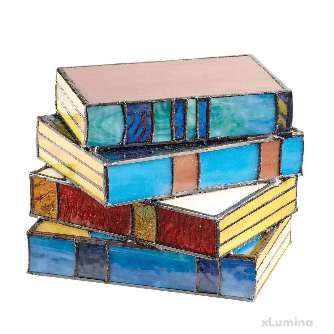 BowLift | Stained Glass Book Lamp Multicolor