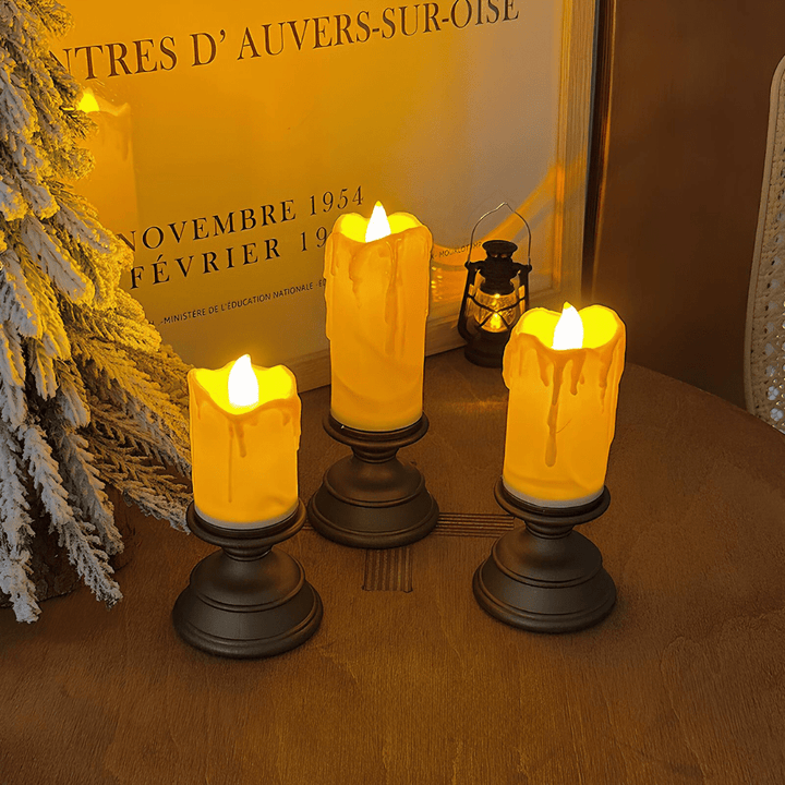 BowLift | GlowFlicker – LED Candles with Flickering Light Effect