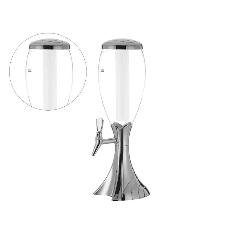 Glowing Drink Dispenser with Tap Beer Tower Versatile Drinks Dispenser | Bowlift