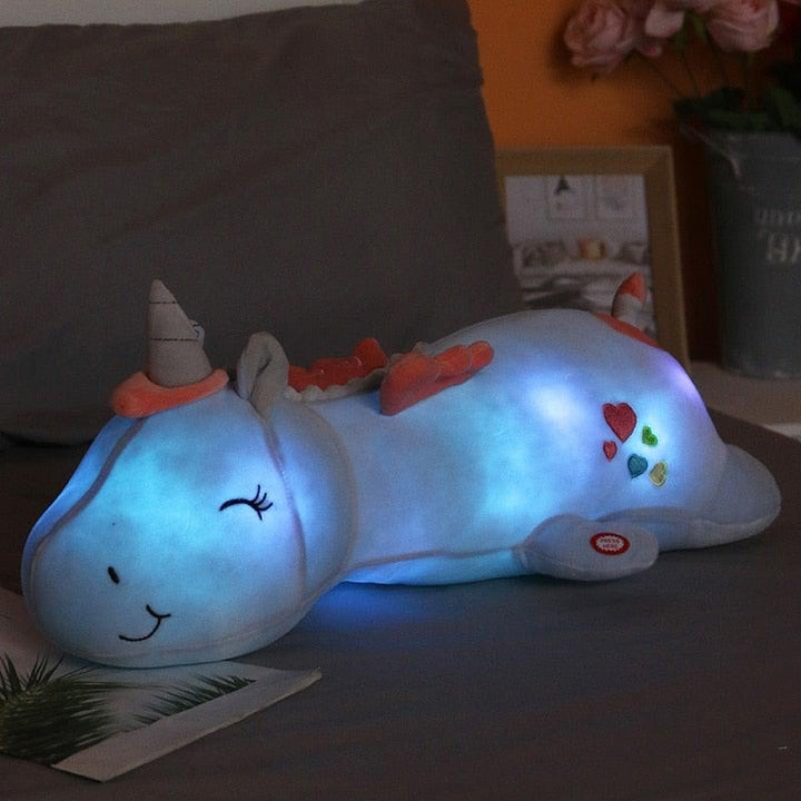 BowLift | Lunacorn Glowing Unicorn | Cuddly Plush Friend | Rainbow LEDs | Perfect Gift for Children