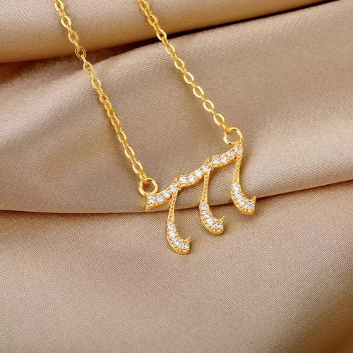 BowLift | Zirconia English Numbers Necklace – Seraphina