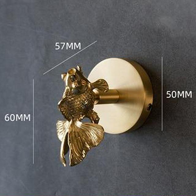 BowLift | Gold Brass Wall Hooks – Handmade Animal Designs for Stylish Wall Decoration