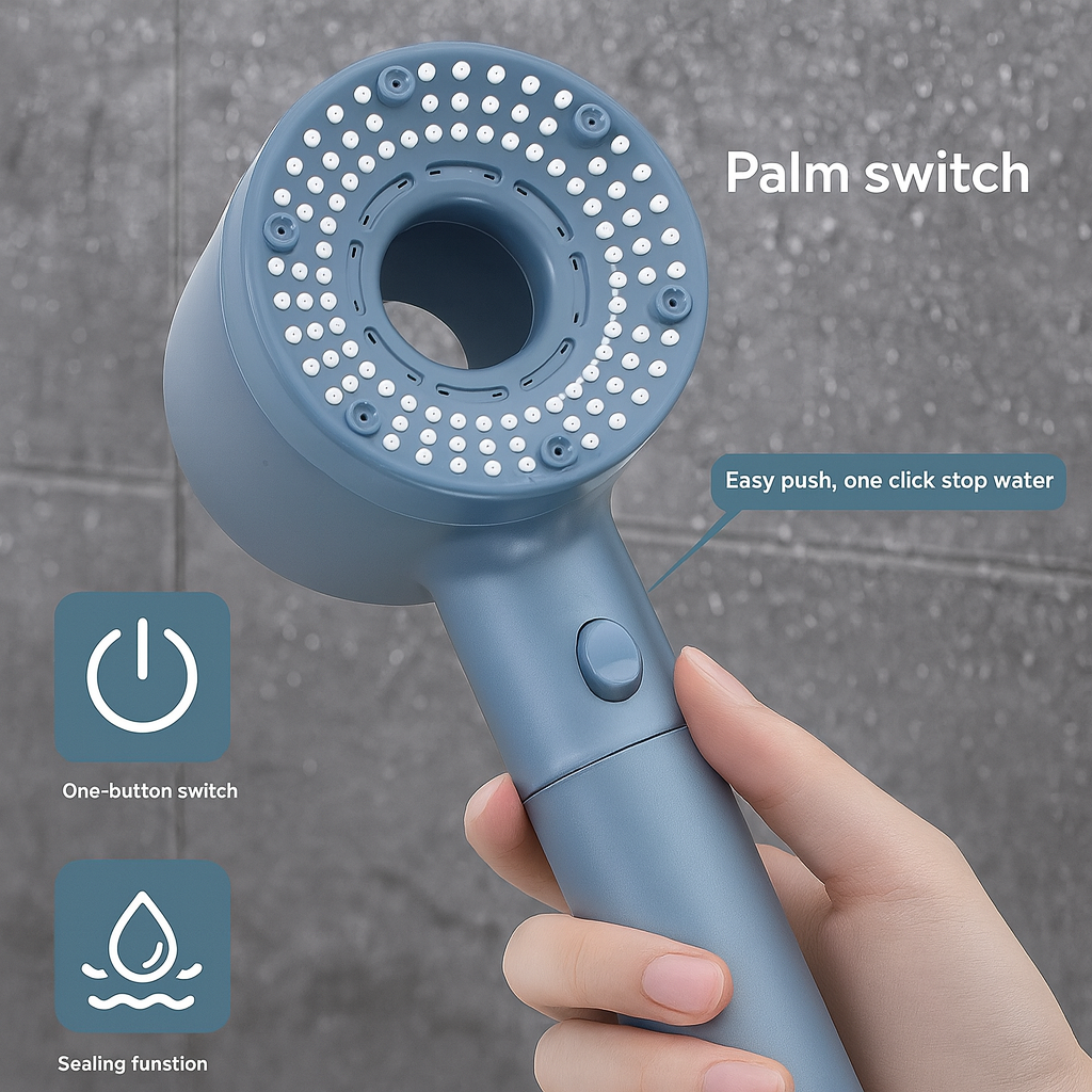 BowLift | High-Pressure Massager Power Spray Shower Head