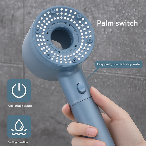 BowLift | High-Pressure Massager Power Spray Shower Head