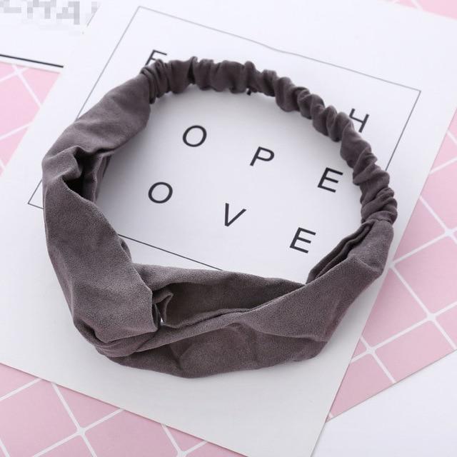 BowLift | Vintage Cross Knot Suede Headband