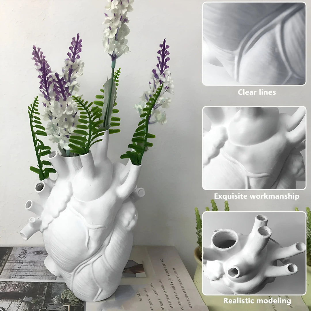 BowLift | Heart vase Amoura | Greek-inspired design | High-quality synthetic resin | Available in many colors