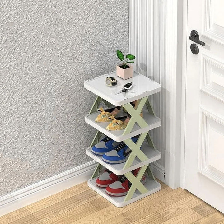 BowLift | Modern multi-tier shoe rack