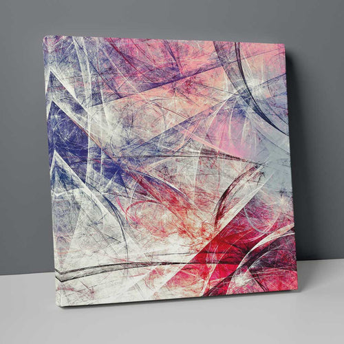 Abstract Fractal Gray Purple Pink No. 1 Print on Canvas | Bowlift
