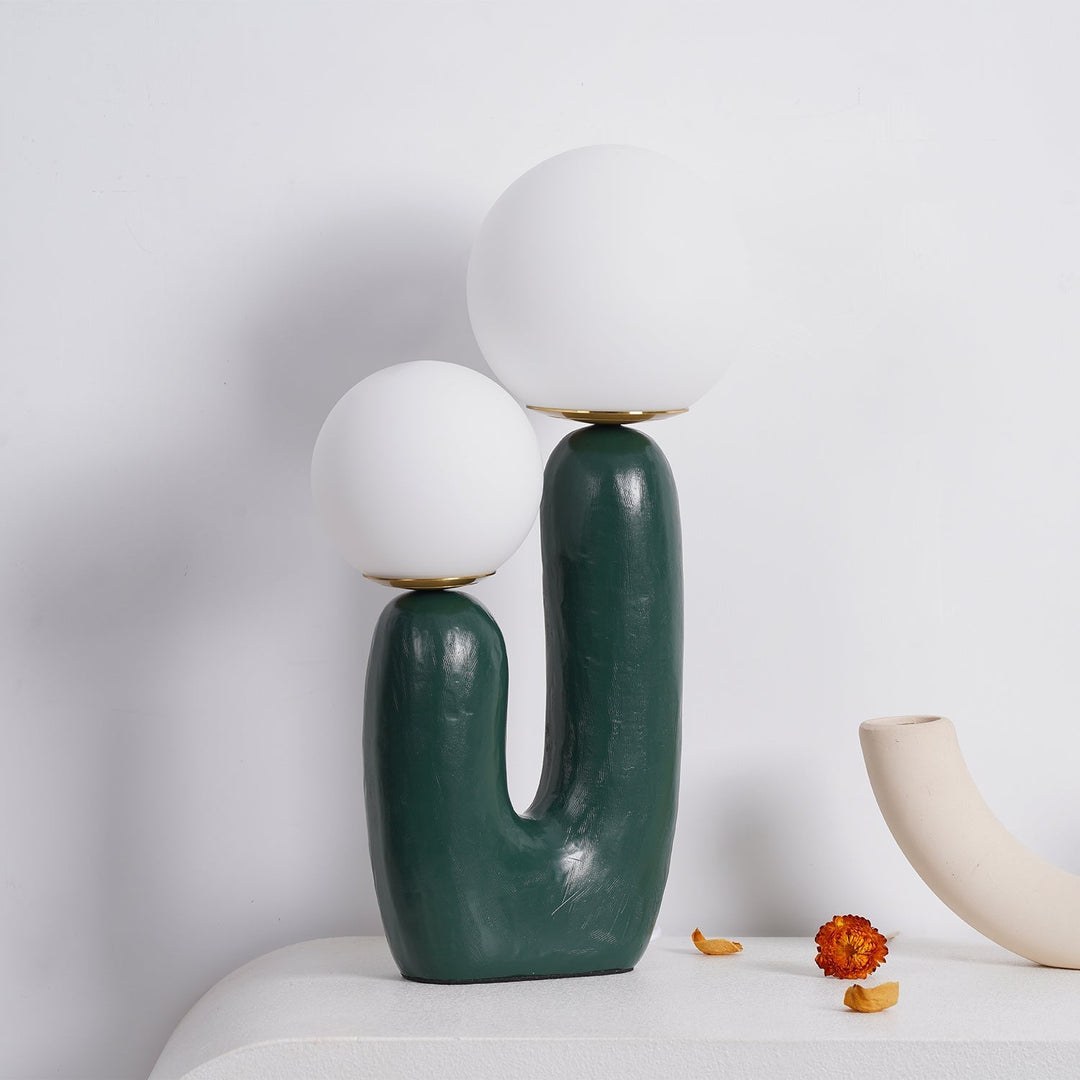 BowLift | Contemporary Style Table Lamp with Natural Accent